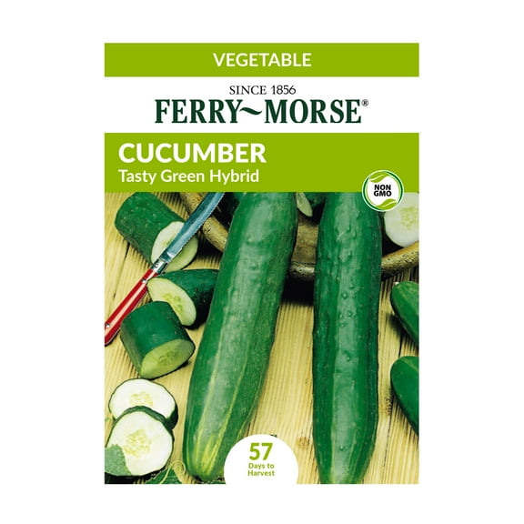 Ferry-Morse 1G Cucumber Tasty Green Hybrid Vegetable Plant Seed Full Sun