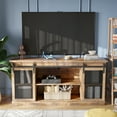thumbnail image 5 of Furmax TV Stand for TVs up to 65", Rustic Oak, 5 of 7
