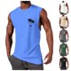 thumbnail image 5 of Chaleco de verano para hombre con estampado de cocos - Transpirable y cómodo, poliéster y spandex, para el trabajo, las vacaciones y el día a día, 5 of 6