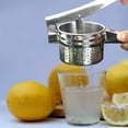 thumbnail image 3 of Stainless Steel Manual Vegetable Squeezer | Hand Press Juicer for Dumpling Filling & Potato Press | Multifunction Kitchen Tool | Ergonomic Easy Clean | 3.8x3.5x10.4 in | Juice Citrus & More, 3 of 8