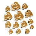 thumbnail image 1 of Round Cat Stretching Wood Mini Charms Shapes DIY Craft Jewelry - With Hole - 16mm (22pcs), 1 of 7
