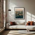 thumbnail image 2 of Downtown from Twin Peaks - San Francisco California Photography City Skyline Architecture Modern Art Travel Poster Bridge Black Framed Wall Art Print 12 x 16 inches, 2 of 4