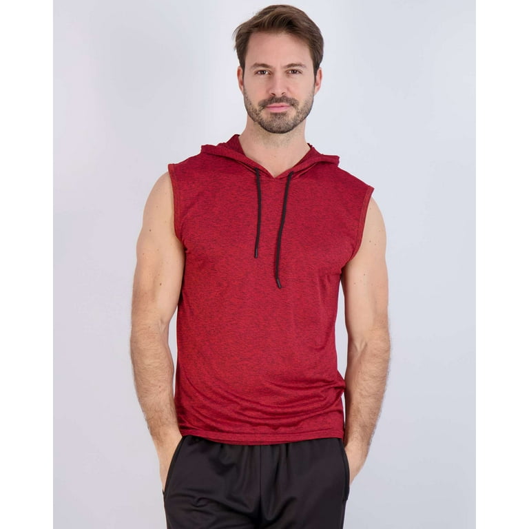 Real Essentials Pack: Mens Dry-Fit Active Hooded Tank Top
