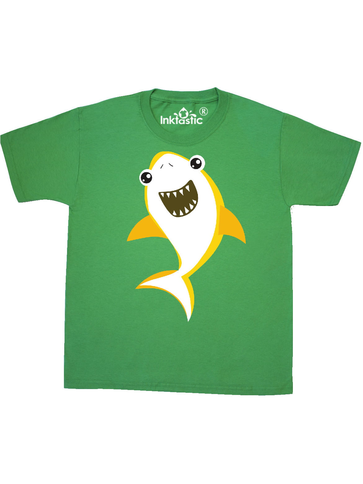 Cute Shark, Little Shark, Yellow Shark Youth T-Shirt - Walmart.com ...
