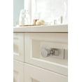 thumbnail image 2 of Amerock Medora 3-11/16 inch (94mm) Length Rectangle Satin Nickel Cabinet Knob Backplate, 2 of 6