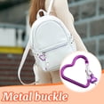 thumbnail image 4 of Beadable Keychain Colorful Heart/Triangle Shaped Blank Bar with Snap Hook for DIY Craft Making Kit, 4 of 6