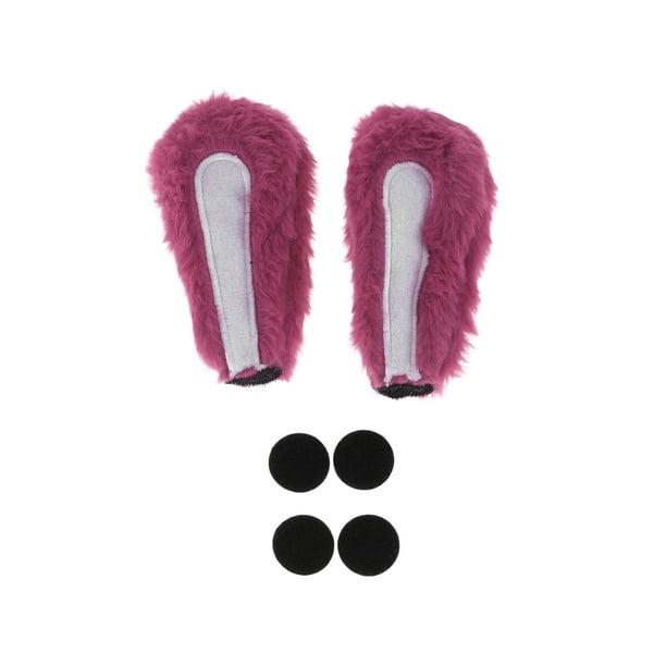 Accesorios para Cascos de Motocicleta Decoración Grandes Orejas de Conejo para Cascos de Motocicleta Bicicleta Esquí Rojo Rosa Pegatina 2 Juegos