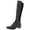 Black, variant on KENNETH COLE Womens Black Comfort Stretch Levon Round Toe Block Heel Zip-Up Riding Boot 5 M