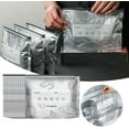 thumbnail image 4 of Reusable Aluminum Foil Sealable Storage Bags, Stand Up Mylar Bags with Zipper Lock and Label for Food Preservation of Vegetables, Meat, Snacks and Seafood, 4 of 10
