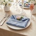 thumbnail image 2 of REGALWOVEN 12 Pack Cloth Napkins, Polyester Washable and Reusable Table Dinner Napkins for Home, Restaurant, Weddings, and Parties Gray 18x18inch, 2 of 6