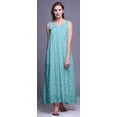 thumbnail image 2 of Bimba Robe de Nuit Maxi en Rayonne pour Femmes, Imprimée, Sans Manches, Robe de Nuit Maxi - TG, 2 of 5