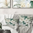 thumbnail image 3 of Designart "Minimalist Tropical Florals I" Tropical Printed Throw Pillow, 3 of 5