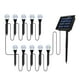 thumbnail image 2 of Paquete de 10 Luces Solares para Jardín Al Aire Libre con Cambio de Color Rgb y Led Blanco Cálido, Impermeables Ip65 para Decoración de Patio, Césped, Pasarela, Encendido y Apagado Automático., 2 of 7