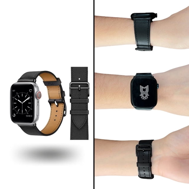 Correa para apple Watch compatible con Ultra / 45mm / 44mm / 42mm de Piel. Mamá Pulpo Piel