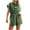 Green jumpsuits for womens, variant on up to 60% off Gifts Usmixi Jumpsuits for Women Dressy Fashion Button Down Elastic Waist Pocket Loose Short Jumpsuits Overalls Summer Lapel Short Sleeve Solid Mini Formal Rompers White m