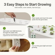 SUNCOZE 3-Tier Hydroponics Growing System Kit with 36 Pods – Full Spectrum Grow Lights Hydroponics System equipped with smart controller, Indoor Herb Garden Kit
