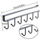 thumbnail image 2 of 2 ganchos de almacenamiento para tazas, tazones, ganchos para copas de vino, utensilios de cocina, corbatas, cinturones y bufandas, ganchos para colgar debajo de los gabinetes, no se requiere taladrar Ormromra YQ-2771, 2 of 4