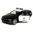 thumbnail image 2 of Kinsmart 2006 Ford Mustang GT Police Diecast Car Model 1/38 Scale  Black & White, 2 of 5