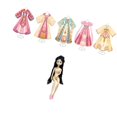 thumbnail image 2 of Kit de materiales para ropa antigua china, regalo hecho a mano, vestido tradicional chino 5 maniquíes 1 muñeca, 2 of 9