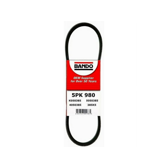 Water Pump and Alternator Accessory Drive Belt - Compatible with 1988 - 1997 Toyota Corolla 1989 1990 1991 1992 1993 1994 1995 1996