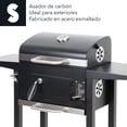 thumbnail image 2 of SIGN Asador De Carbon Bbq Parrilla Premium Con Llantas Transportadoras Y Termómetro Disfruta De Una Parrillada Para Toda La Familia Temperatura Ajustable Mesas Laterales Acero Inoxidable, 2 of 9
