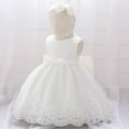 thumbnail image 4 of Pejock 0-24 Months Kids Pageant Flower Girl Dress Little Girls Party Wedding Formal Dresses Toddler Girls Net Yarn Embroidery Rhinestone Bowknot Birthday Party Gown Long Dresses Headband Suit, 4 of 5