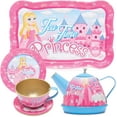 thumbnail image 6 of Toy Chef 14-Piece Princess Tea Party Set for Little Girls - Pretend Game Playset with Teapot, Cups and Dishes - Playhouse Toy Gifts for Toddlers, 3+ - Princess, 6 of 7