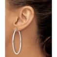 thumbnail image 3 of Sterling Silver 2.5Mm Round Hoop Earrings (Width 50) (Length 52) - Jbsp, 3 of 5