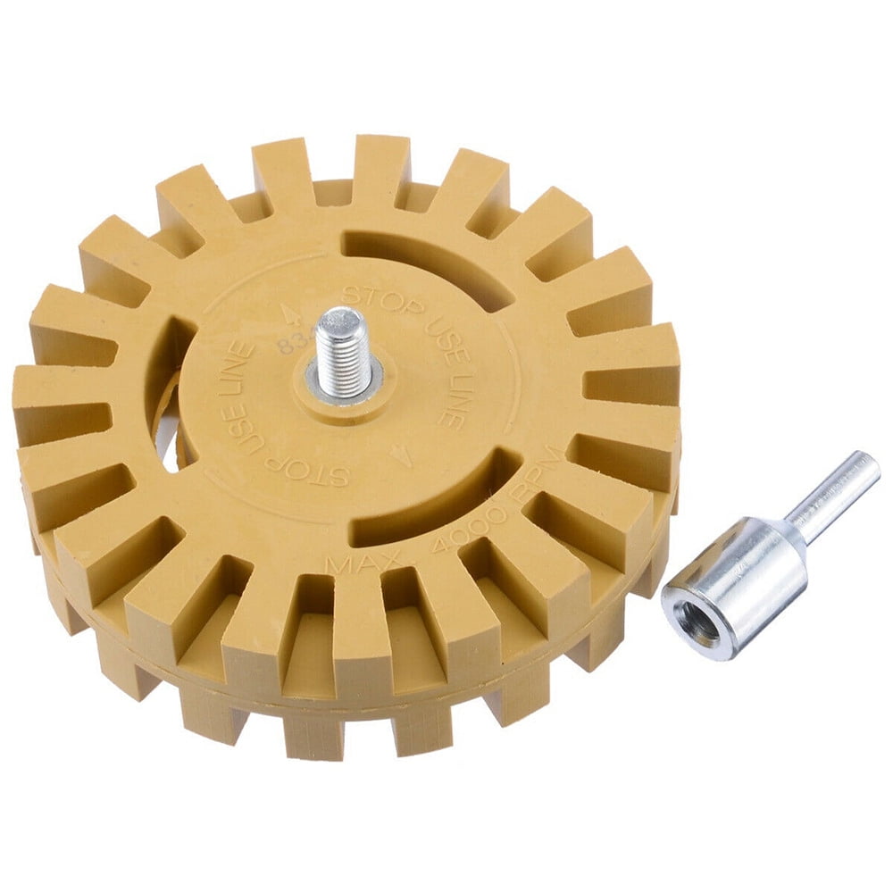 Rubber Eraser Wheel 4" Pneumatic Tools Air Tire Buffer Glue Air Die