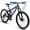 Black, variant on 24 Inch Mountain Bike, 21-Speed Disc Brake, Front Fork Rear Shock Absorber Carbon Steel Frame Mountain Bike, Mens Womens Trail Commuter City Bicycles