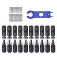 thumbnail image 3 of yeacher 10 Pairs Male/Female Solar Panel Cable Connectors with Spanner Assembly Tool for PV System, 3 of 8