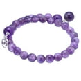 thumbnail image 4 of Gem Stone King Stunning 8mm Amethyst Wrap Around Adjustable Bracelet for Women with Charm Bead, 4 of 4
