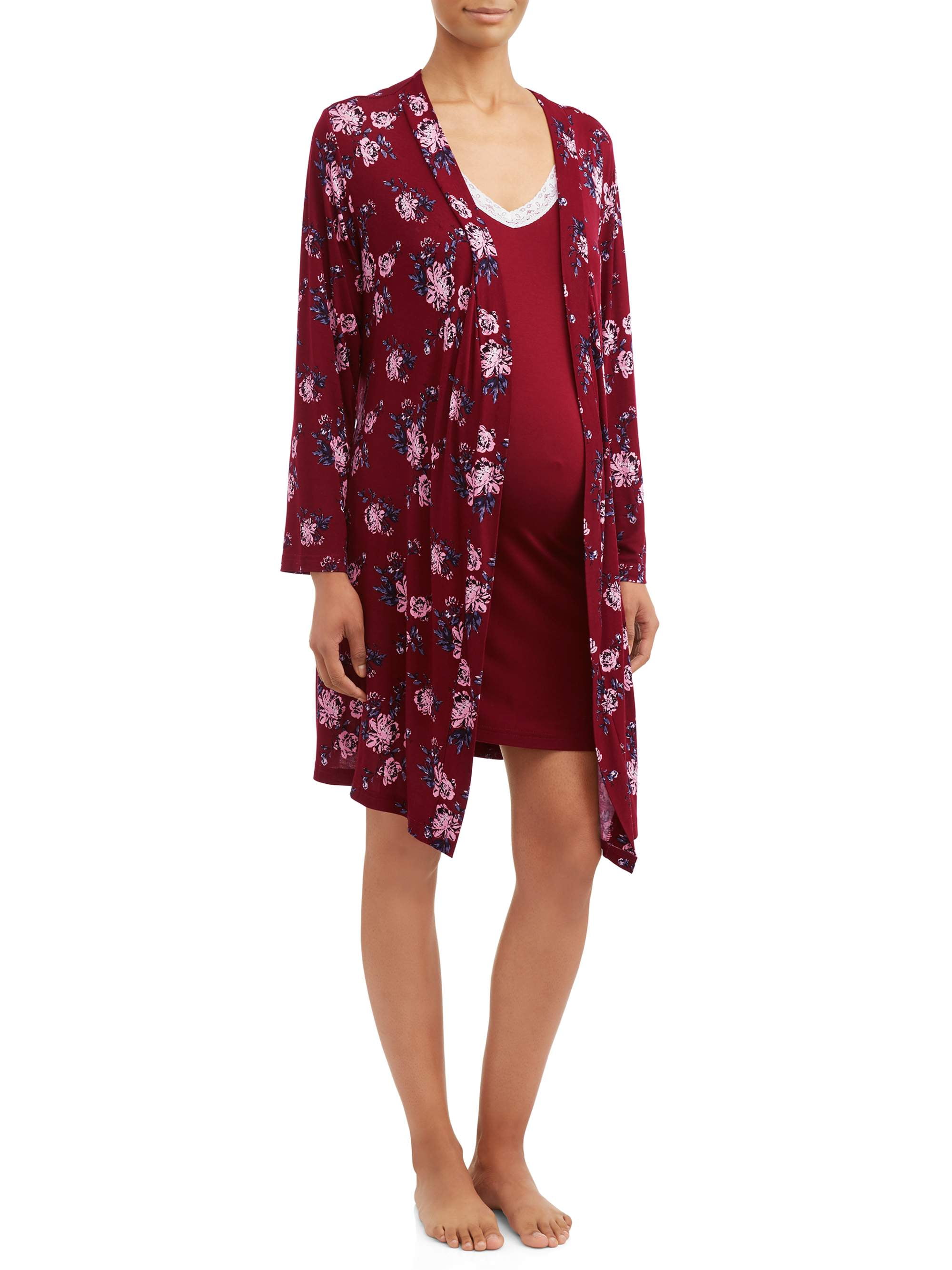 Nurture by Lamaze Maternity Nursing Gown and Robe Set, 2Piece