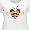 thumbnail image 4 of Inktastic Valentine's Day Bumble Bees Women's Plus Size T-Shirt, 4 of 5