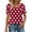 Red, variant on Scyoekwg Womens Dressy Tops Casual Puff Short Sleeve Shirts Polka Dots Print Square Neck Tshirts Summer Trendy Loose Fit Blouses (Pink,L)