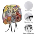 thumbnail image 3 of The Cuphead Show Car Headrest Cover 2 Pcs Vehicles Seat Pillow Cover Protector Accessories Decor Auto Front/Rear Seats Head Rest Cover 2 Pcs Universal Fit Most Cars Sedan SUV Van, 3 of 7