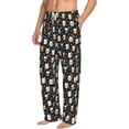 thumbnail image 5 of Cauagu Snowflake Cream Hot Cocoa Mens Pajama Pants Sleep & Lounge Pants,PJ Bottoms with Pockets-Small, 5 of 7