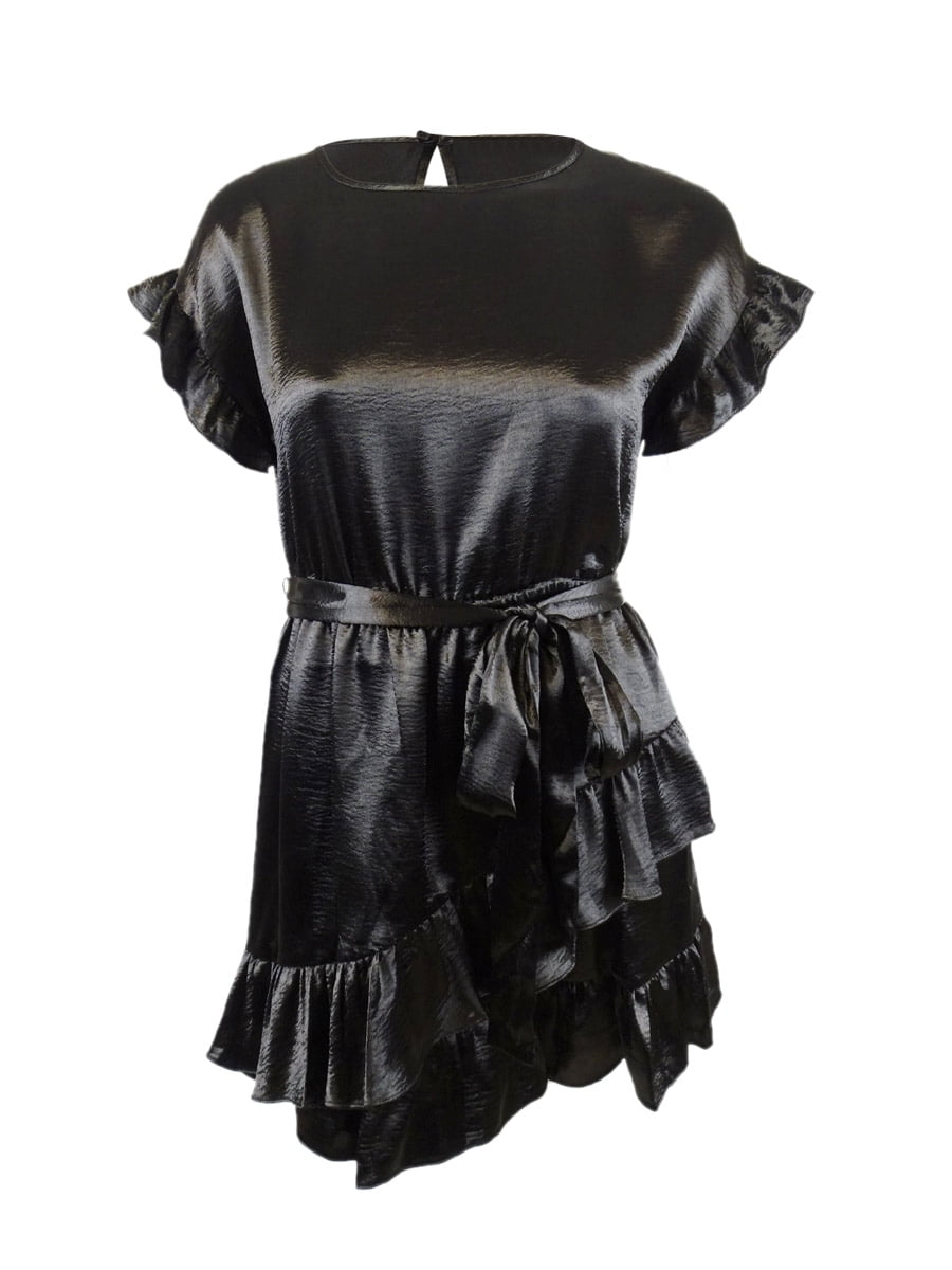 MICHAEL Michael Kors Womens Pointelle Trim Flounce Dress - Walmart.com