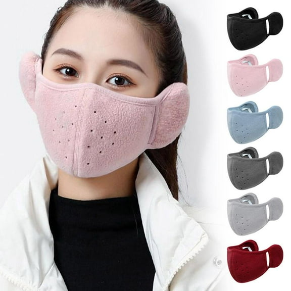 FurNest Face Covering with Ear Warmers Windproof Bandana Earmuffs Warm Mask Wi