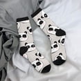thumbnail image 5 of Xecao Cute Panda Pattern Sport Socks for Women and Men Crew Socks Sporty Calf Socks Casual Socks, 5 of 6