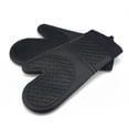 thumbnail image 4 of Toystoory Guantes resistentes al calor Manoplas de horno de silicona Guantes de horno antideslizantes para hornear Cocinar barbacoa Cocina y Comedor negro Toystoory HA027207-02, 4 of 6