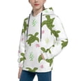 thumbnail image 2 of Easygdp Cute Turtle Boys Hoodie Kids Sweatshirt Youth Pullover With Hood-Large, 2 of 6