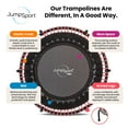 thumbnail image 4 of JumpSport 350 PRO 39 Inch Fitness Trampoline with Pink EnduroLast Elastic Cords, 4 of 6