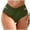 C121/Army Green, variant on XIYON Women's High Waisted Bikini Bottoms Women Solid Color Hollow Out Detail Swimwear Bottom For Pool Beach Classic