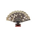 thumbnail image 2 of Soumake Folding Fan Vintage Style Floral Folding Hand Fan Elegant Performance Fan For Party Wedding Decoration, 2 of 8