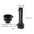 thumbnail image 2 of Universal Exhaust Muffler 48mm Black For Motorcycle Atv, 2 of 6