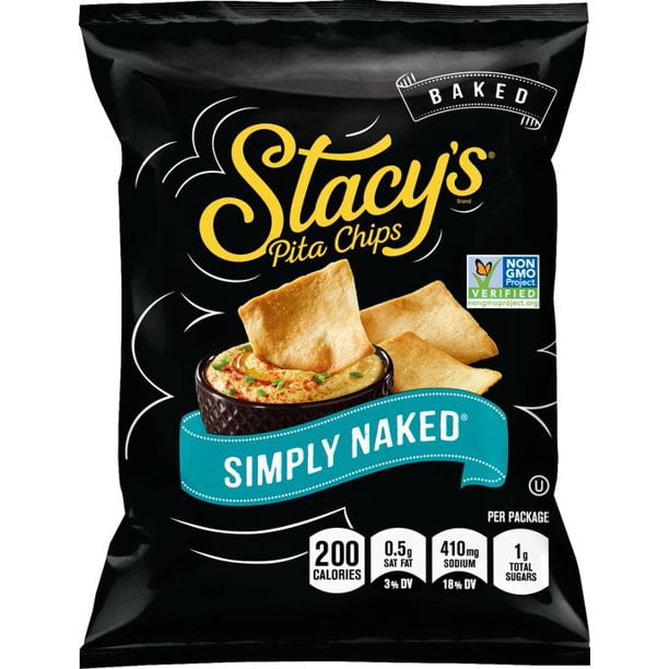 Stacy's Simply Naked Baked Pita Chips with Real Sea Salt, (28oz Each Pack)