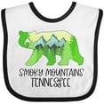 thumbnail image 3 of Inktastic Smoky Mountains, Tennessee Mountains and Bear Shape Boys or Girls Baby Bib, 3 of 4