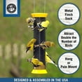 thumbnail image 3 of Droll Yankees Metal Finch Sock Bird Feeder (Yellow), 3 of 7