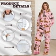thumbnail image 7 of SCRAWLGOD Valentine's Day Decor Dachshund Heart Box Print Pink Women's 2 Piece Lounge Set Travel Casual Outfits Tracksuit Comfy Turtleneck Sweatshirt Wide Leg Loungewear Baggy Comfy Sweatsuit, L, 7 of 7